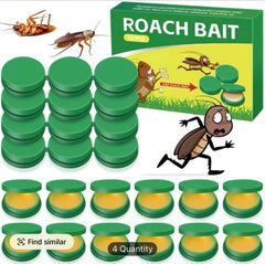 Roach Gel Bait, Upgraded Indoor Cockroach Bait Stations, Fast-Acting & Long-Lasting, Easy Placement for Kitchens & Bathrooms (12-Pack)